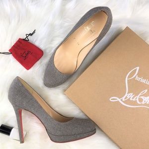 Authentic CL Flannel New Simple Platform Pumps